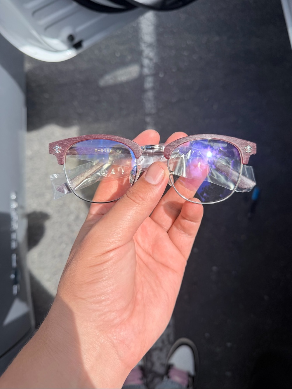 Chrome hearts wooden glasses